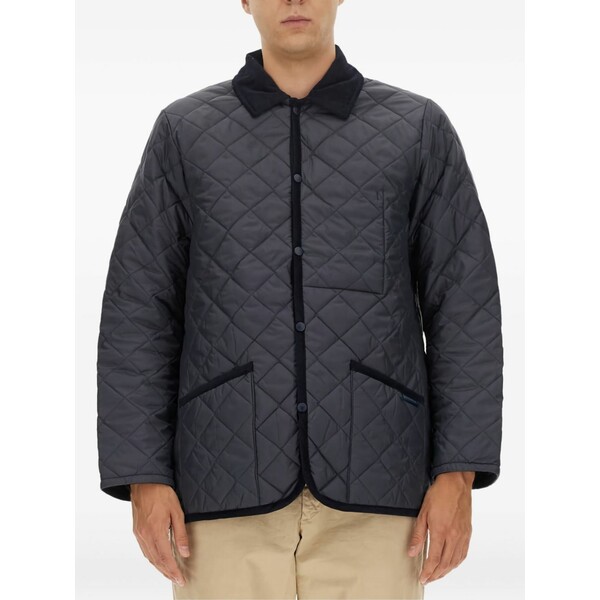 ラヴェンハム メンズ ジャケット&ブルゾン アウター Quilted collared jacket Blue|asty