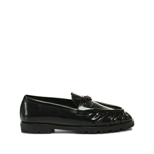 ピンコ レディース スリッポン・ローファー シューズ Pleated logo-plaque loafers -