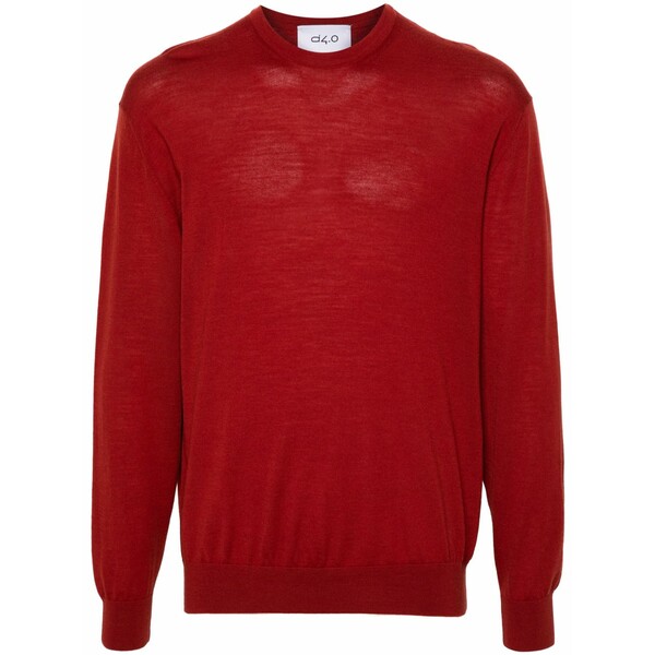 ディーフォーポイントゼロ メンズ ニット&セーター アウター Wool sweater Red|asty