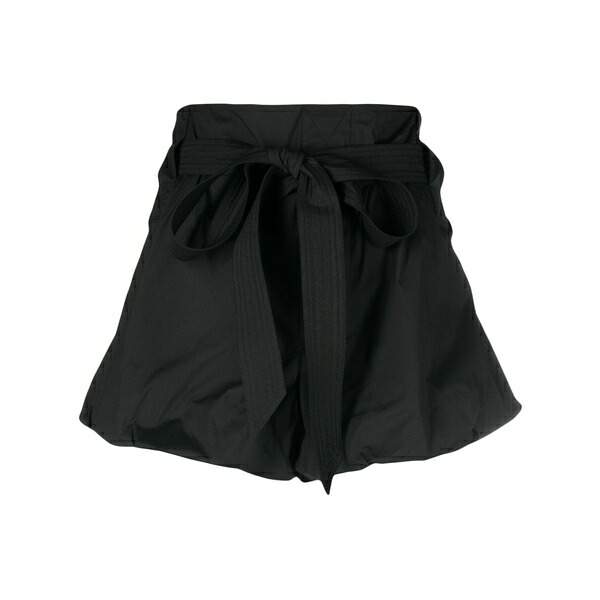 フィロソフィーデロレンゾセラフィーニ レディース カジュアルパンツ ボトムス Puffball-hem belted mini shorts Black|asty