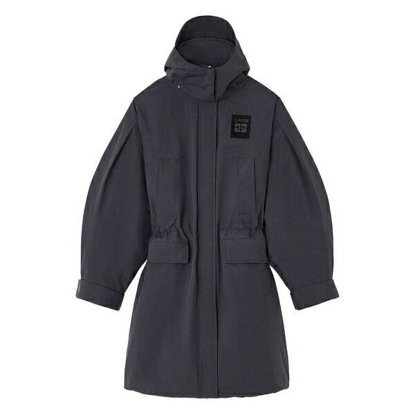 ガニー レディース 厚地の外套 アウター Ripstop parka coat Grey