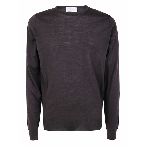 ジョンスメドレー メンズ ニット&セーター アウター Lundy crew-neck sweater Brown｜asty