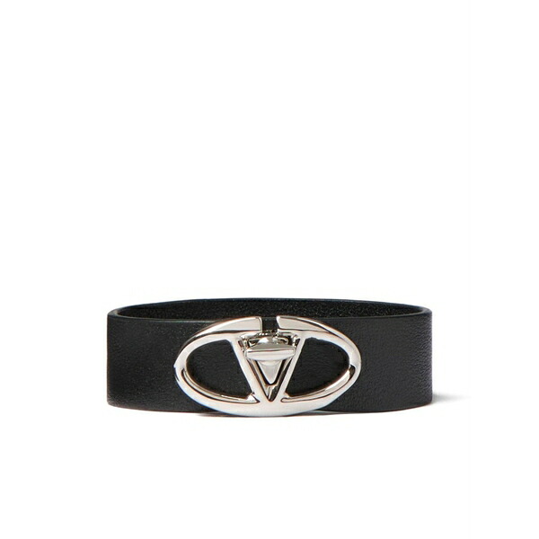 ヴァレンティノ ガラヴァーニ メンズ ブレスレット・バングル・アンクレット 佩び物 Vlogo the bold edition bracelet Black