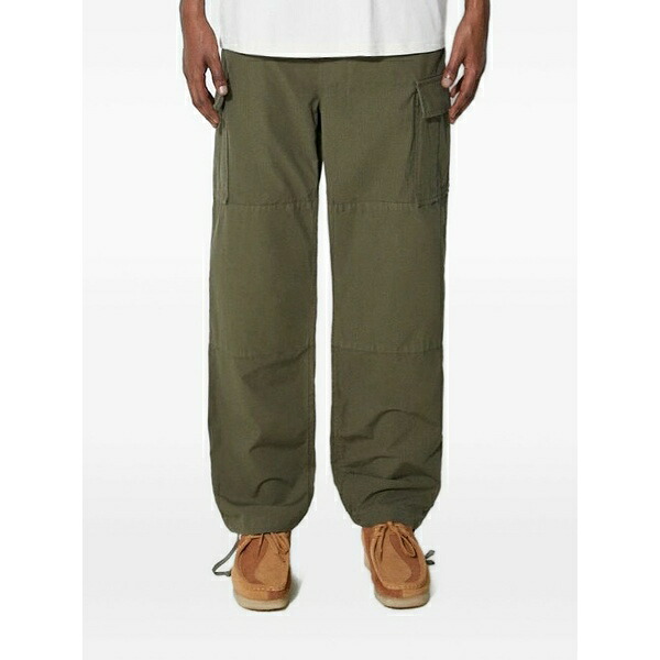 スタンレイ メンズ 心地よいズボン下 ボトムス Multi-pocket ripstop cargo trousers Green