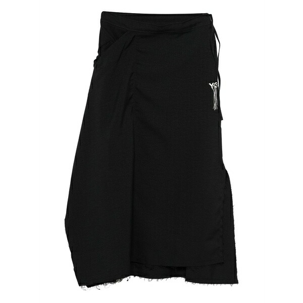 ワイスリー レディース スカート ボトムス Logo-embroidered midi skirt Black