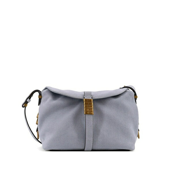 ピンコ レディース ショルダーバッグ 御徒面子 Logo-lettering shoulder bag Blue