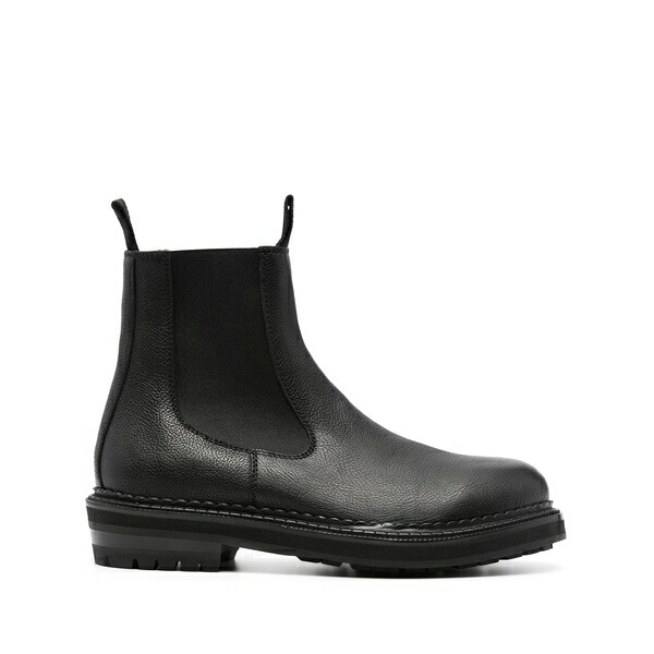 ブッテロ メンズ ブーツ シューズ Cargo leather chelsea boots Black