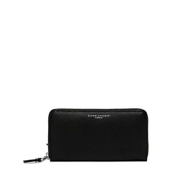 ジャンニ・キアリーニ レディース 札入れ 佩び物 Grained leather wallet Black