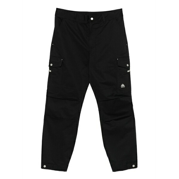 ムースナックルズ メンズ カジュアルパンツ ボトムス Cargo-pocket trousers Black|asty