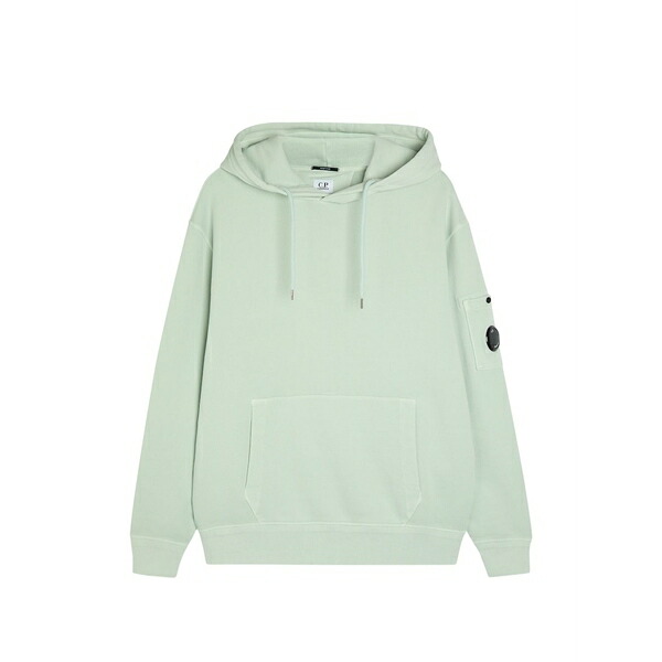 シーピーカンパニー メンズ パーカー・スウェットシャツ アウター Lens-detail pocket hoodie Blue メンズファッション-パーカー