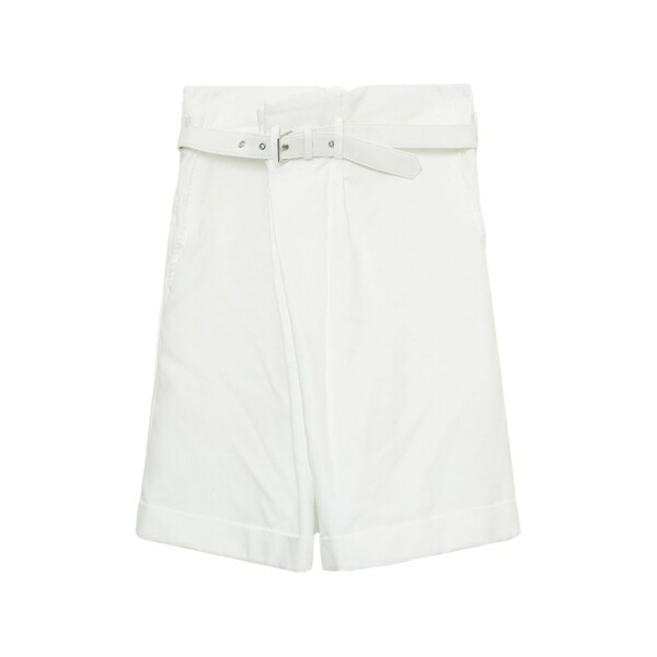 コムデギャルソン レディース カジュアルパンツ ボトムス Belted wrap shorts White|asty