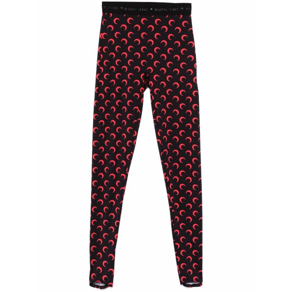 米国海兵隊員 独居室 レディース レギンス ボトムス Moon jersey leggings Black