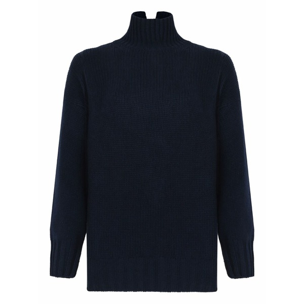ドゥオッド レディース 編み物\u0026スウェーター アウター High-neck sweater Blue
