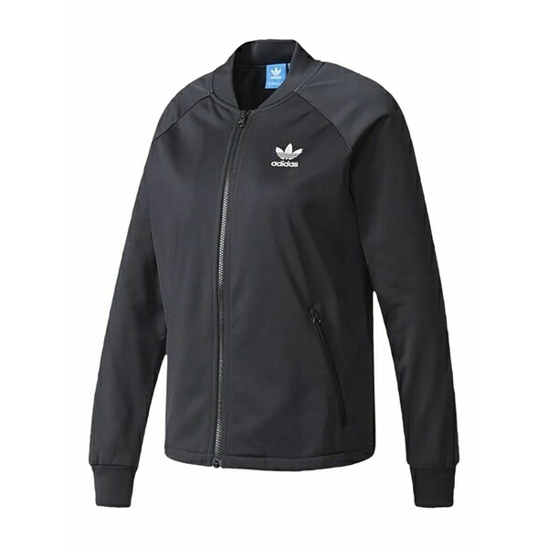 アディダス レディース ジャケット＆ブルゾン アウター  info poster superstar track jacket Black