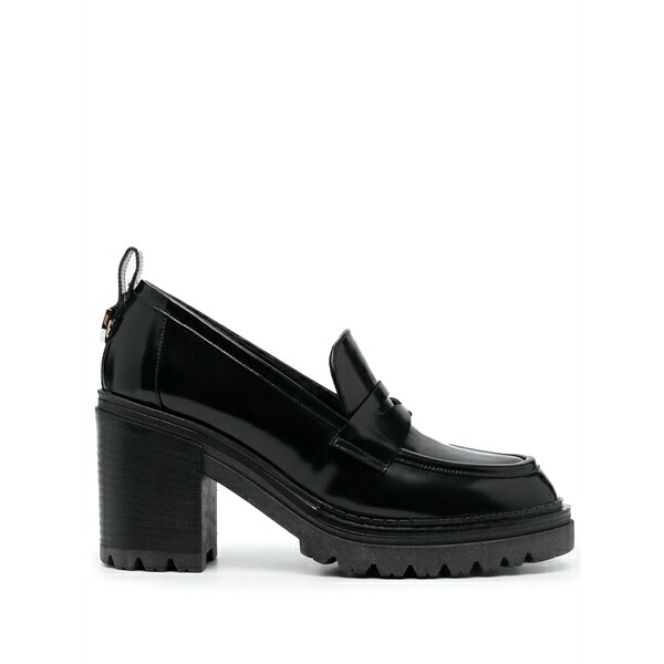セルジオロッシ レディース スリッポン・ローファー シューズ Joan 55粍 penny-slot leather loafers Black