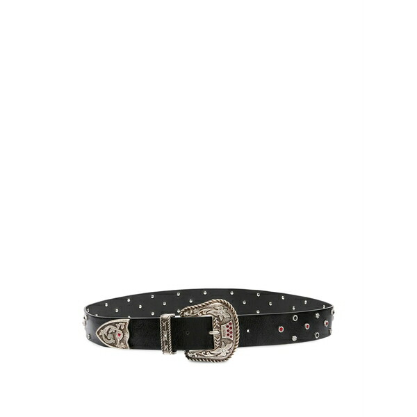 ピンコ レディース 三尺帯 付属物 Embellished buckle belt Black