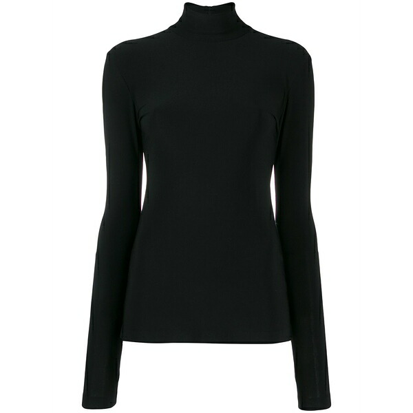 ノーマカマリ レディース プルオーバー トップス Slim-fit turtleneck top Black