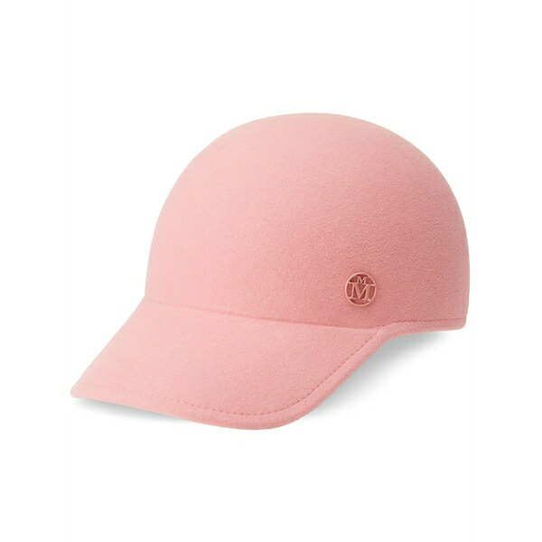 メゾンミッシェル  レディース 鳥打ち帽 付属物 Tiger appliqu茫漏-logo baseball cap Pink