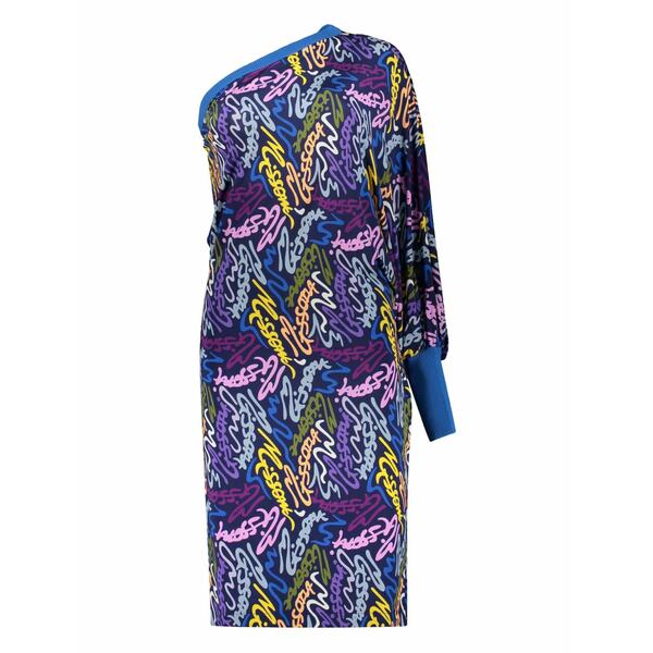 ミッソーニ レディース ワンピース トップス One-shoulder dress Blue｜asty