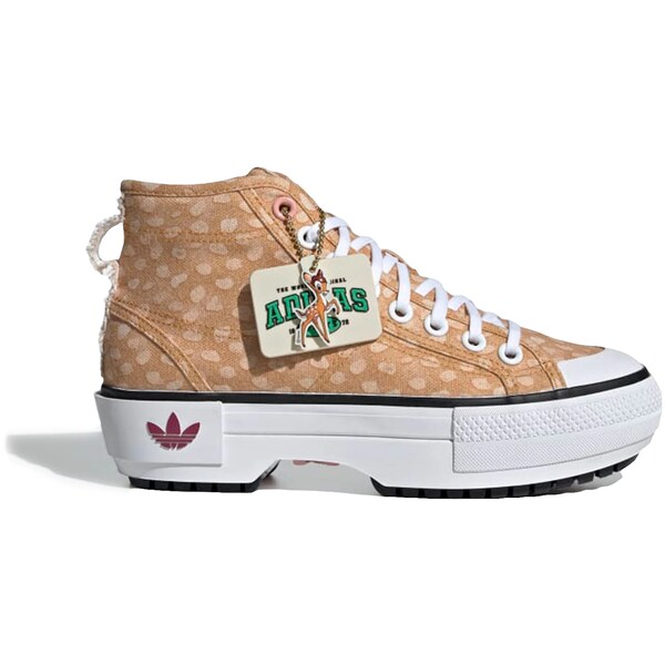 adidas アディダス レディース スニーカー 【adidas Nizza Trek Disney Bambi Cloud White Legacy Burgundy Off White (Women's)】 サイズ US_7.5(24.5cm) Cloud White/Legacy Burgundy/Off White画像