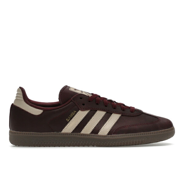 adidas アディダス レディース スニーカー 【adidas Samba OG Maroon Crystal Sand (Women's)】 サイズ US_7.5(24.5cm) Maroon/Crystal Sand/Gold Metallic Sneakers