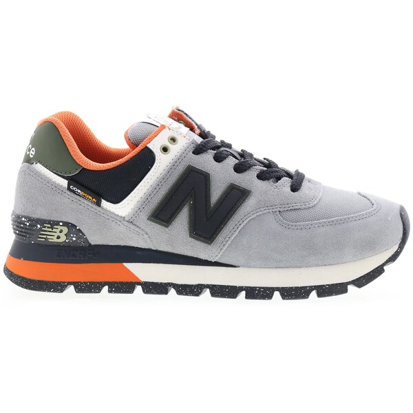 New Balance ニューバランス メンズ スニーカー 【New Balance 574 Grey Black Orange】 サイズ US_12(30.0cm) Grey/Black｜asty 109,900円