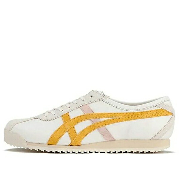 Onitsuka Tiger オニツカタイガー レディース スニーカー  【(WMNS) Onitsuka Tiger Limber 66 Prestige \u0027White Yellow Beige\u0027 1182A096-103】  大きさ US_8(25.0糎)