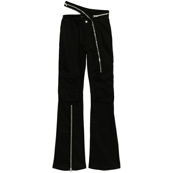 ヘリオットエミル レディース デニムパンツ ボトムス Bootcut denim trousers Black|asty
