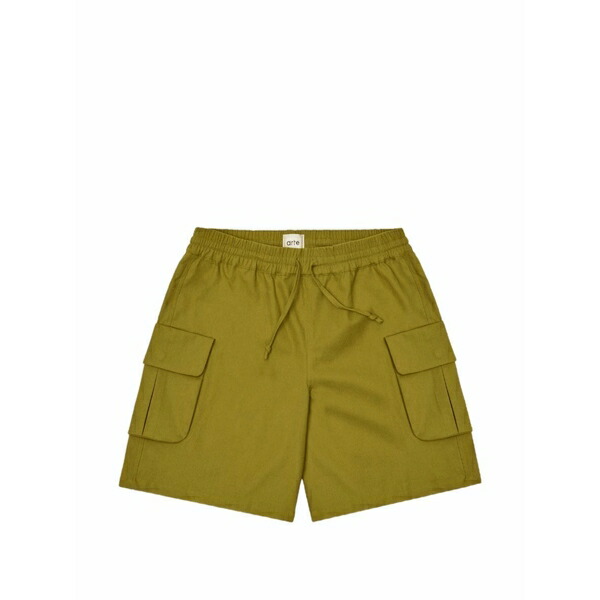 アルテ アントワープ メンズ カジュアルパンツ ボトムス Cargo linen shorts Green