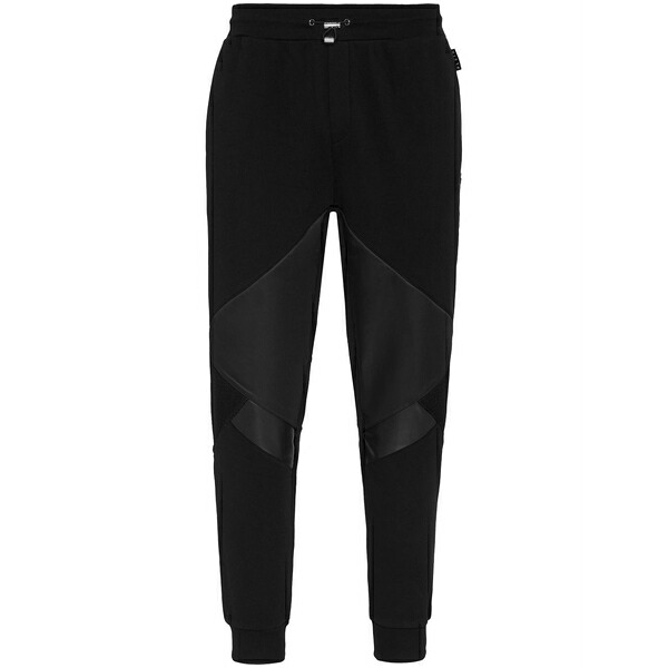 フィリップ飾り気の無い メンズ 心地好いズボン下 ボトムス Gothic track pants Black