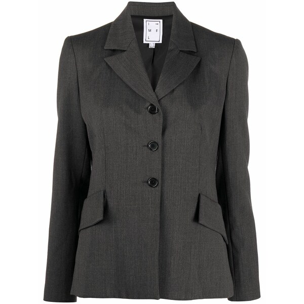 イン・ザ・モード・フォー・ラブ レディース ジャケット＆ブルゾン アウター Notched-lapels single-breasted blazer Grey｜asty