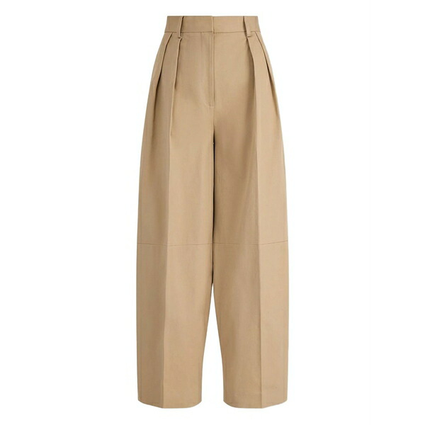 アルチュザラ レディース カジュアルパンツ ボトムス Pleated gabardine trousers Neutrals｜asty
