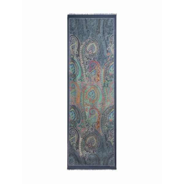 エトロ レディース えり巻き・袈裟・えり巻き 付属物 Paisley-print scarf Blue