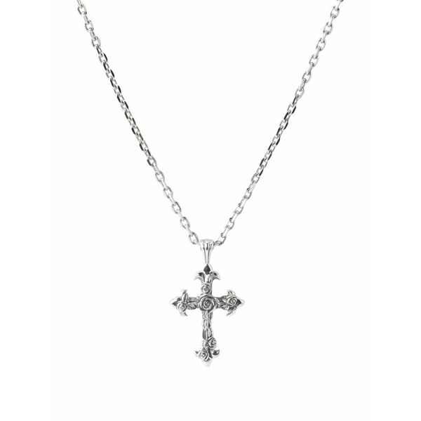 エマニュエレ ビコッキ メンズ 首飾り・チョー鉄道車両 付属品 Small rose cross necklace Silver