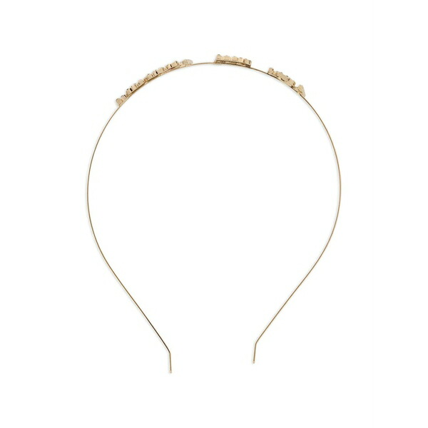 レッドヴァレンティノ レディース ヘアアクセサリー アクセサリー Embellished headband Gold|asty