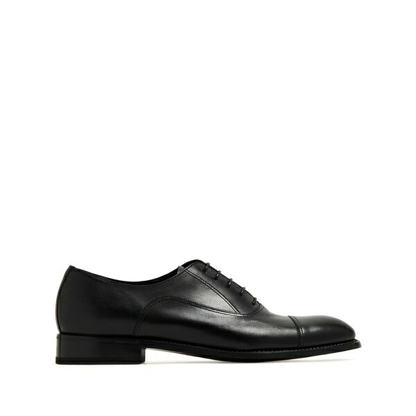 バレット メンズ 御召しものシューズ シューズ Lace-up leather oxford shoes Black