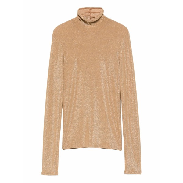 フォルテ フォルテ レディース シャツ トップス Long-sleeve turtleneck top Gold