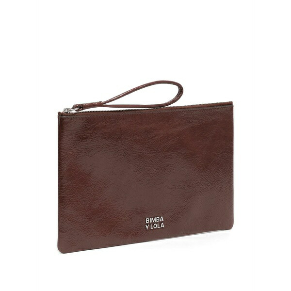 ビンバ イ ローラ レディース 紙入れ 付属品 Wristlet zip cow leather wallet Brown