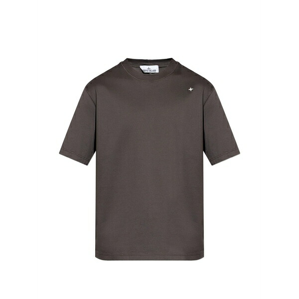 ストーンアイランド メンズ プルオーバー トップス Star-print t-shirt Grey