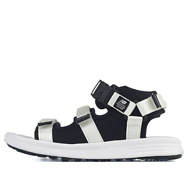 New Balance ニュー平衡にする メンズ スニーカー 【New Balance Open Toe Flat Heel Sports Unisex White Sandals SD750BW】  大きさ US_6(24.0珊)