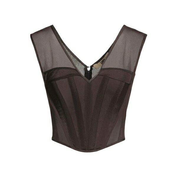 【送料無料】 ナウルズ レディース Tシャツ トップス Tops Brown｜asty