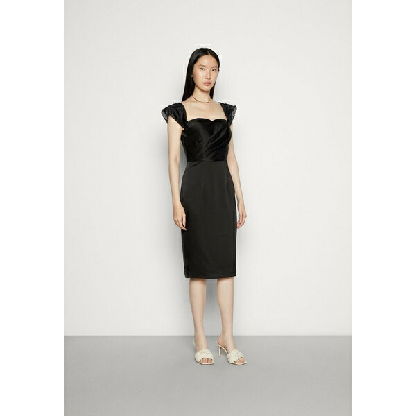 幸せなふたりに贈る結婚祝いジャーロ レディース ワンピース トップス HAL W - C cktail dress / Party dress - black asty