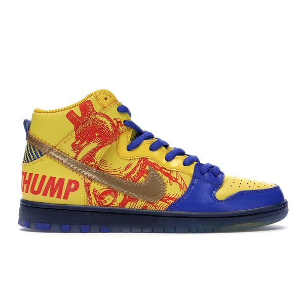 Nike ナイキ メンズ スニーカー 【Nike SB Dunk High Finnigan Mooney 15th Anniversary Doernbecher (2019)】 サイズ US_10.5(28.5cm) Vivid Sulfur/Game Royal|asty