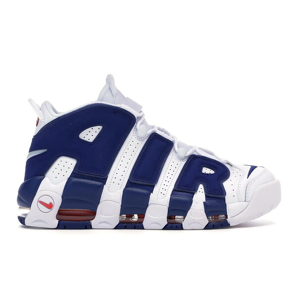 Nike ナイキ メンズ スニーカー 【Nike Air More Uptempo Knicks】 サイズ US_M_13 White/Deep Royal Blue-Team Orange｜asty
