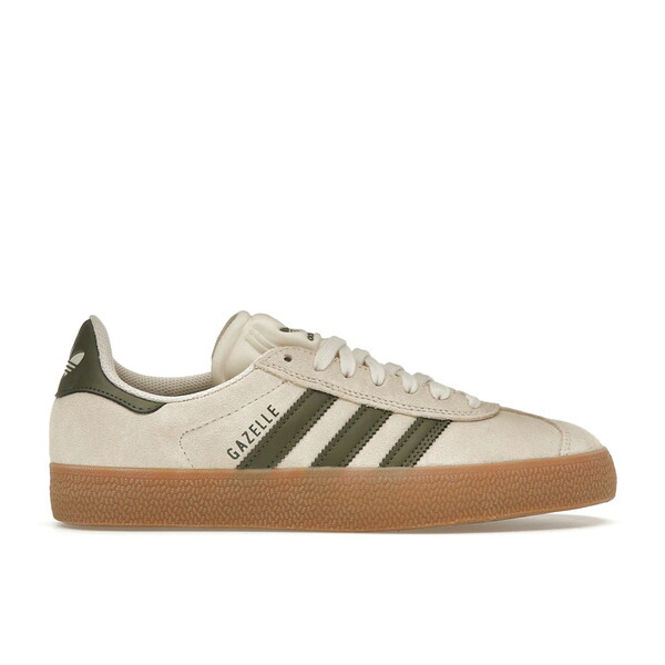 adidas アディダス メンズ スニーカー 【adidas Gazelle ADV Ecru Tint Focus Olive】 サイズ US_9.5(27.5cm) Ecru Tint/Focus Olive/Gum｜asty