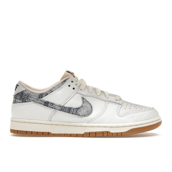 Nike ナイキ メンズ スニーカー 【Nike Dunk Low New Americana Washed Denim】 サイズ US_12.5(30.5cm) White/Midnight Navy-Gym Red-Sail｜asty