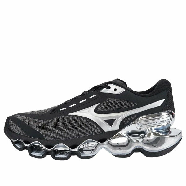 Mizuno ミズノ メンズ スニーカー 【Mizuno Wave Prophecy 15 'Black Metallic Silver' J1GC265035】 サイズ US_11(29.0cm)｜asty