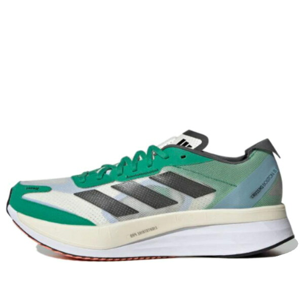 adidas アディダス メンズ スニーカー 【adidas Adizero Boston 11 \u0027White Tint Black Court Green\u0027 HQ3694】  大きさ US_11.5(29.5糎)