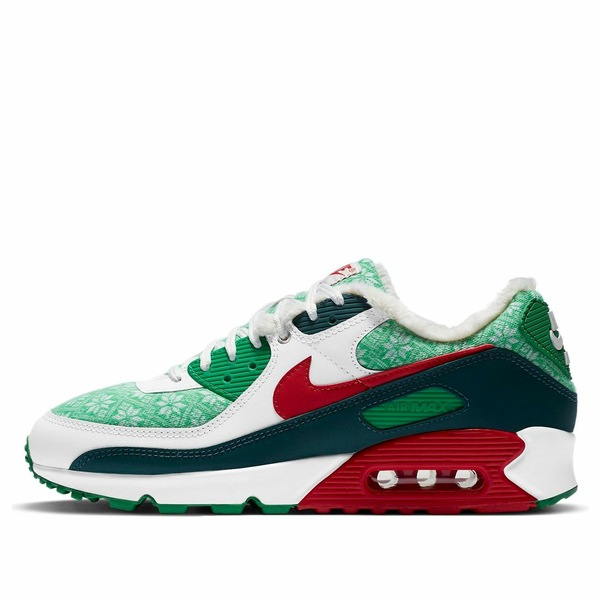 Nike ナイキ メンズ スニーカー エア湖マックス 【Nike Air Max 90 \u0027Christmas Sweater\u0027 DC1607-100】  大きさ US_12.5(30.5糎)