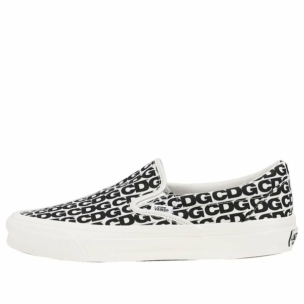 Vans バンズ メンズ スニーカー 【Vans COMME des GARCONS x OG Classic Slip-On \u0027CDG Print - Blanc De Blanc\u0027 VN0A32QNUY6】  大きさ US_11(29.0糎)